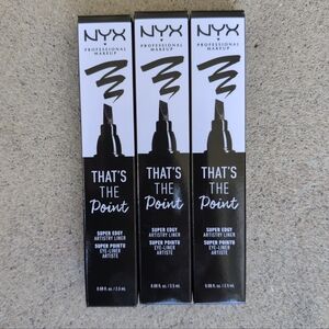 NYX That's The Point Black Eyeliner Set 3 Piece Bundle